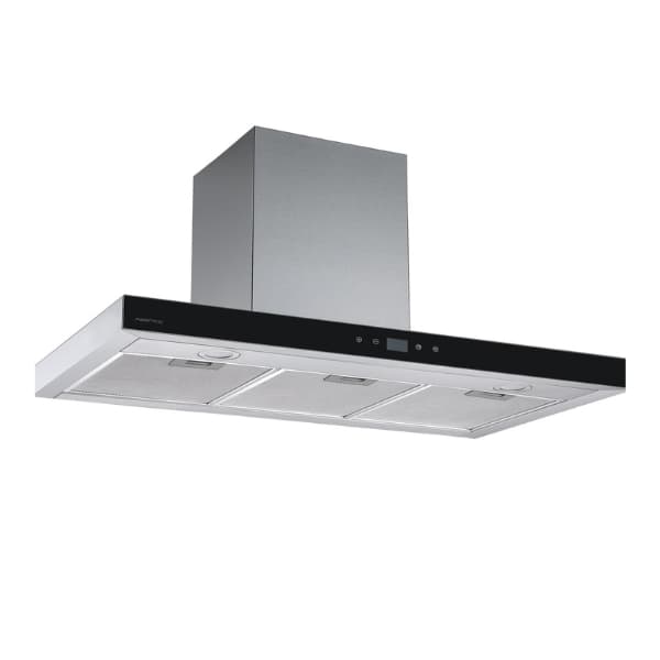 900mm Black Glass Rangehood