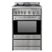 600mm 70 Litre Freestanding Stove, Full Gas, Stainless Steel