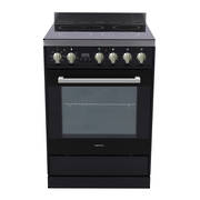 Freestanding Stove, 600mm, Black, Ceramic