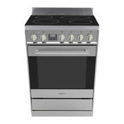 Freestanding Stove, 600mm, Stainless Steel Ceramic