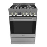 Freestanding Stove, 600mm, Combination, Stainless Steel