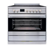 Freestanding Stove, 900mm Stainless Ceramic