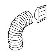 Rangehood Ducting Kit WALL 150mm