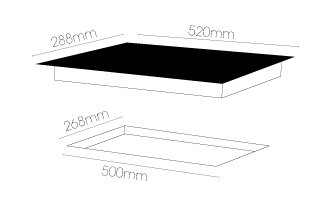 HX-2-2NF-INDUCT dims 336