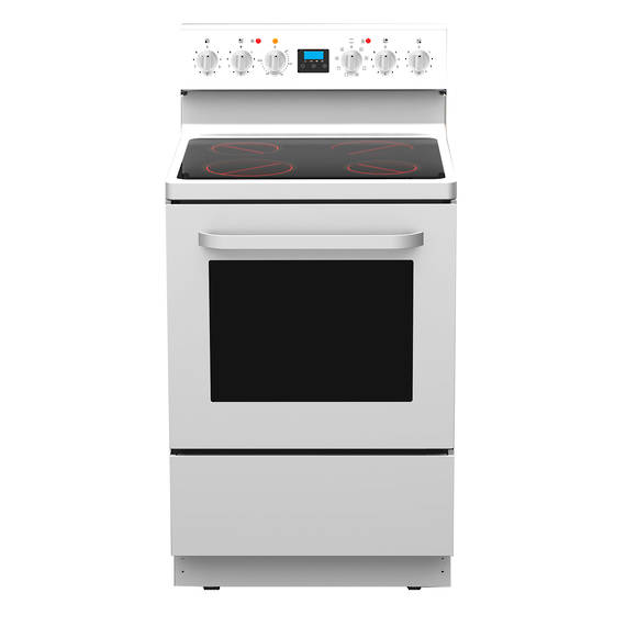 600mm Freestanding Stove, Ceramic Cooktop, 8 Function Electric Oven