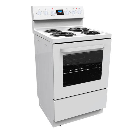 600mm Freestanding Stove, Radiant Coil Cooktop, 4 Function Electric