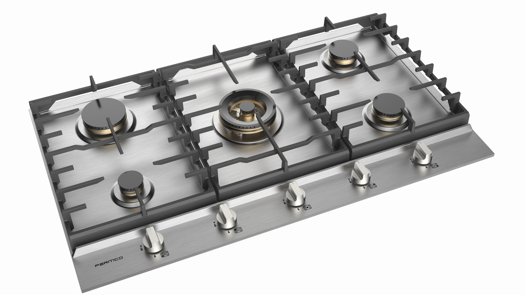 GAS COOKTOP SERIES7 900MM STAINLESS 4BURNER+WOK
