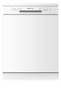 DISHWASHER 600MM WHITE ECONOMY