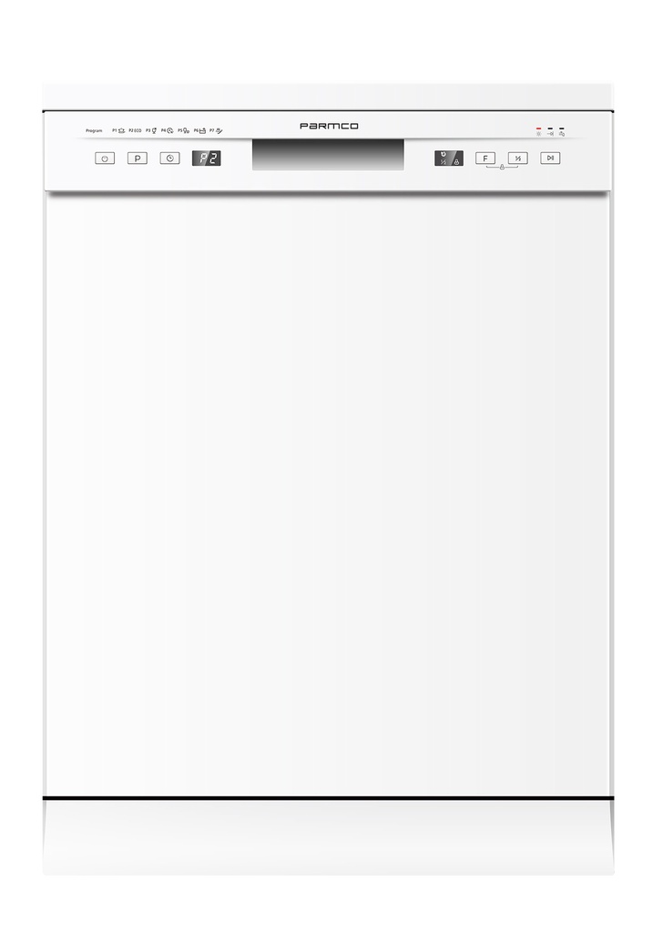 DISHWASHER 600MM WHITE ECONOMY PLUS