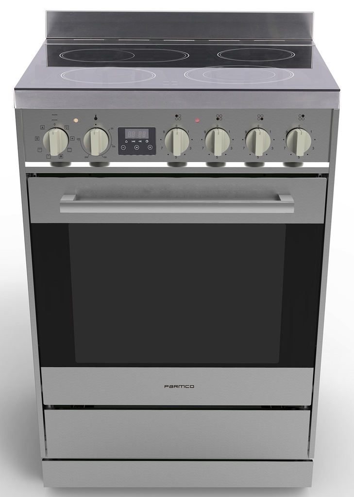 FREESTANDING STOVE 600MM STAINLESS CERAMIC