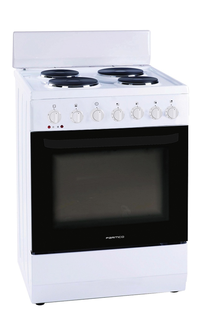 FREESTANDING STOVE 60CM WHITE PLATE 4FUNCTION