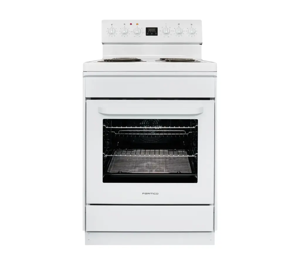FREESTANDING STOVE 60CM WHITE RADIANT 8FUNCTION