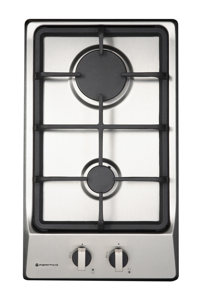 GAS COOKTOP 300MM STAINLESS 2BURNER