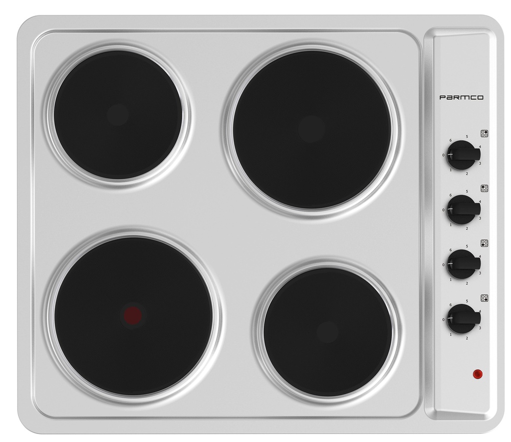 COOKTOP 600MM STAINLESS PLATE 4 BURNER