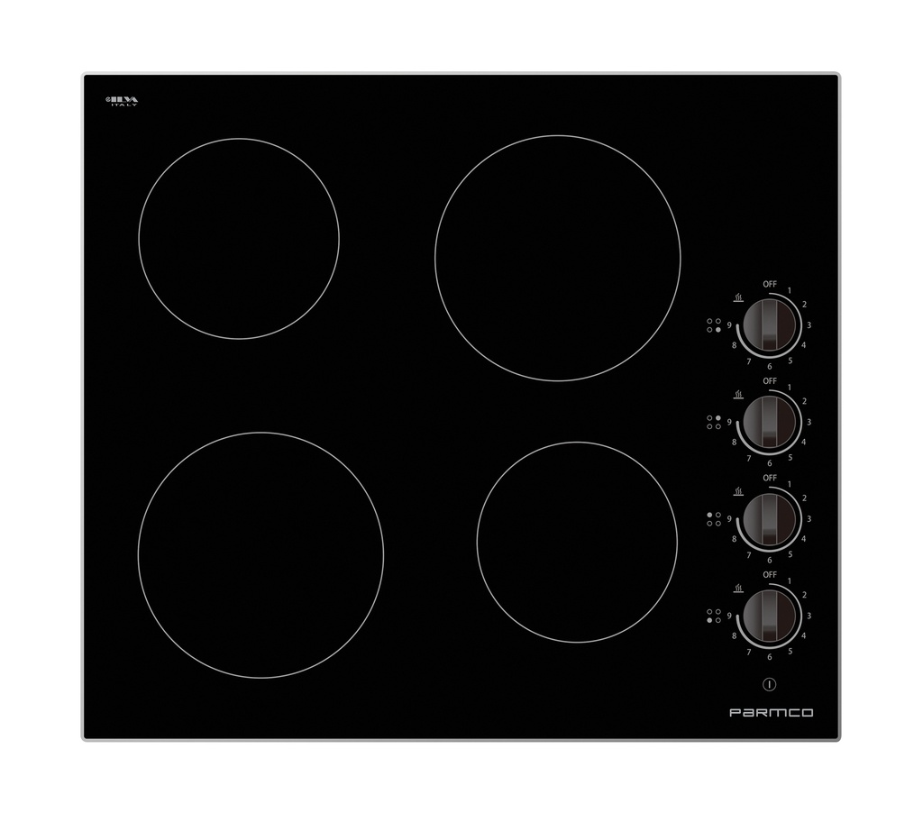COOKTOP SERIES1 600MM ALUMINIUM TRIM CERAMIC 4 BURNER