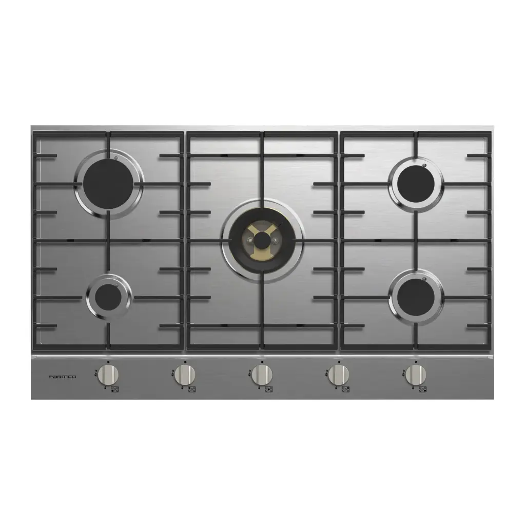 GAS COOKTOP SERIES7 900MM STAINLESS 4BURNER+WOK
