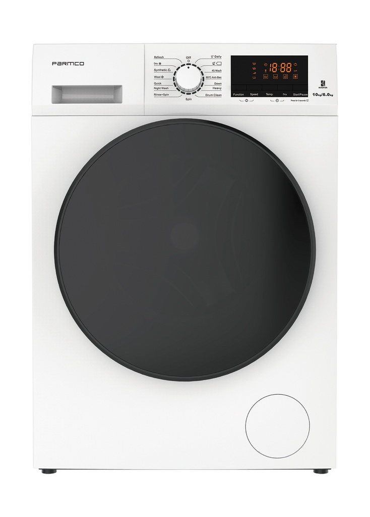 WASH DRYER 10/6KG WHITE FRONTLOAD