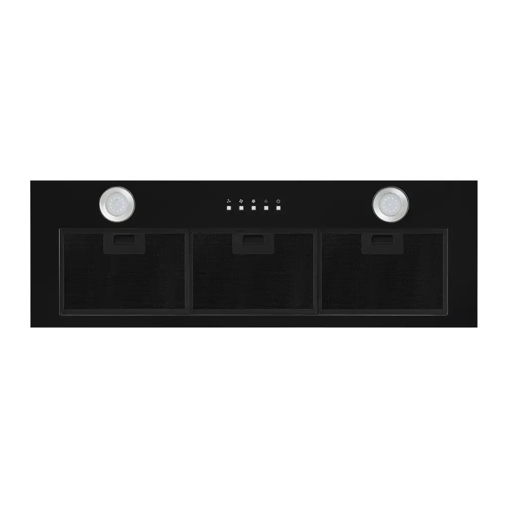RANGEHOOD TURBOPAK 900MM BLACK 1000M3H