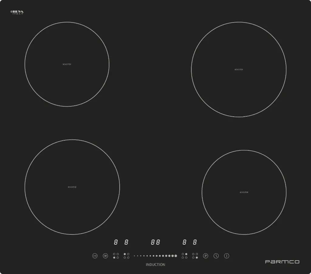 COOKTOP SERIES3 600MM BLACK INDUCTION 4 BURNER