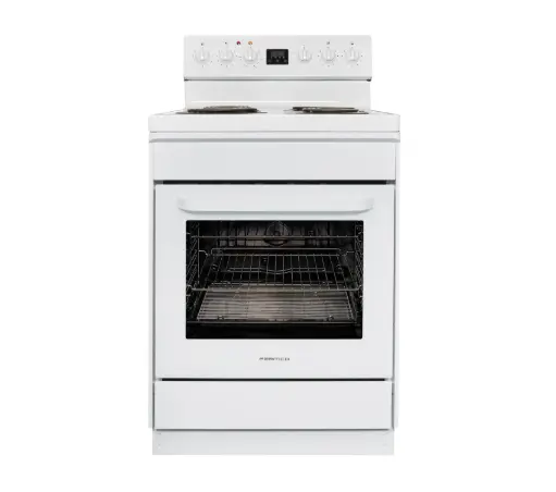 [FS60WR4] FREESTANDING STOVE 60CM WHITE RADIANT 4FUNCTION