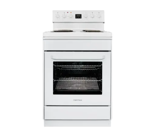 [FS60WR8] FREESTANDING STOVE 60CM WHITE RADIANT 8FUNCTION