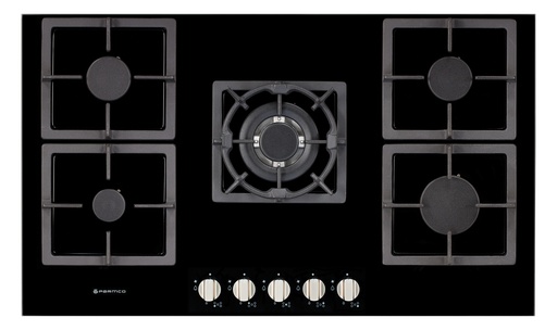 [HO-7-9G-4GW] GAS COOKTOP 900MM GLASS 4BURNER+WOK