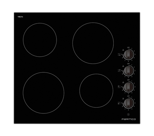 [HO16AC4] COOKTOP SERIES1 600MM ALUMINIUM TRIM CERAMIC 4 BURNER